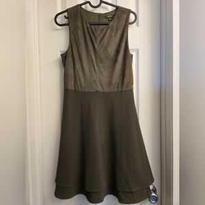 TCEC olive green sleeveless dress
